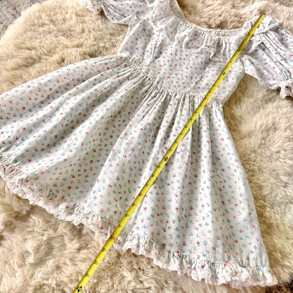 ✨Last Chance💋🧊🍧DÔEN ‘Blume’ Ramie Spring Parc Monceau Floral Ruffle Dress XXS - Picture 14 of 16